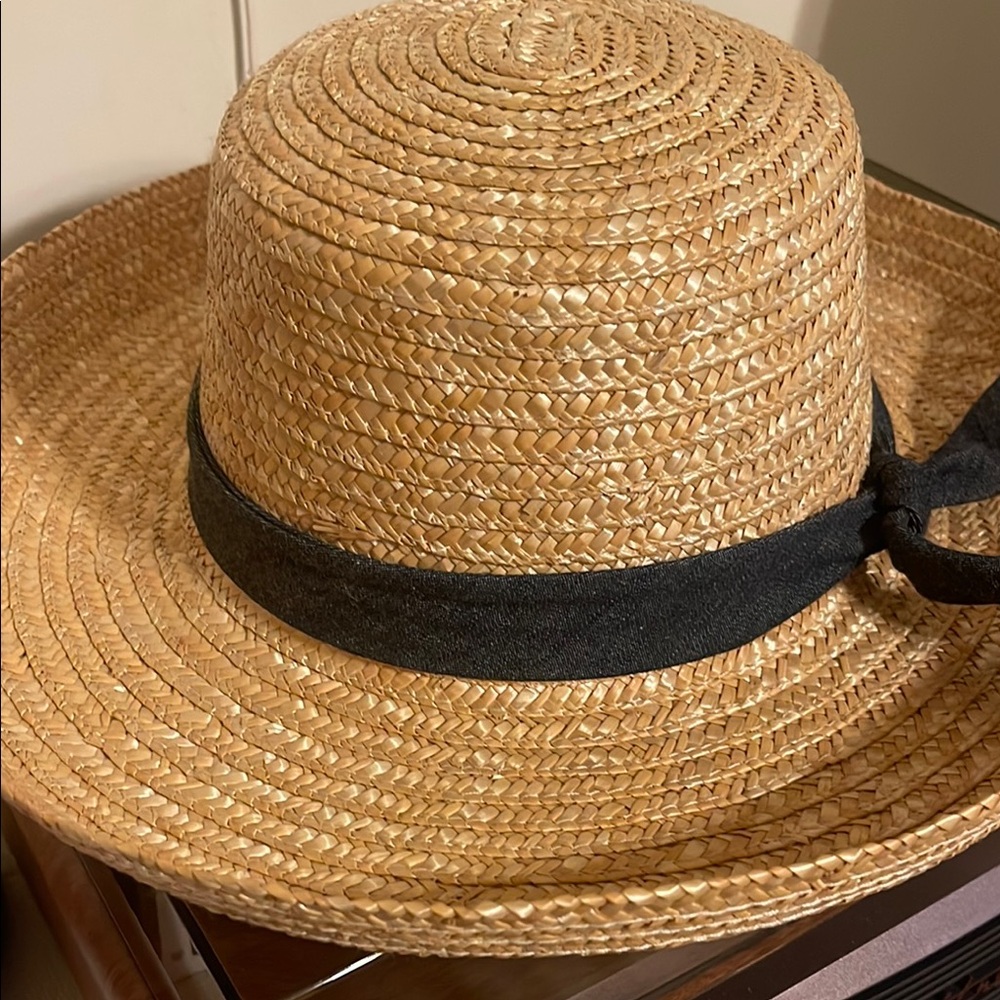 Stylish Straw Hat with Black Band - Picture 8 of 8